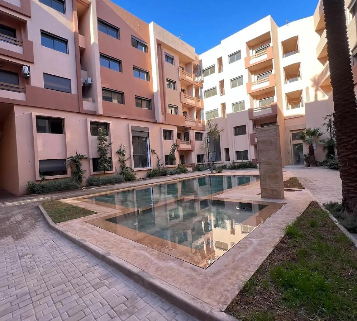 Cozy Apartment With Pool 5 Min From Gueliz Marrákes Marokkó
